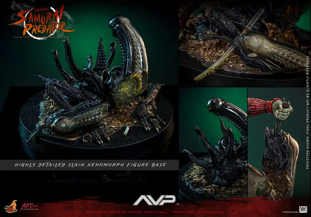 Figurină de acțiune Alien vs. Predator Artist Collection 1/6 Akaoni Samurai Predator 35 cm poza produsului
