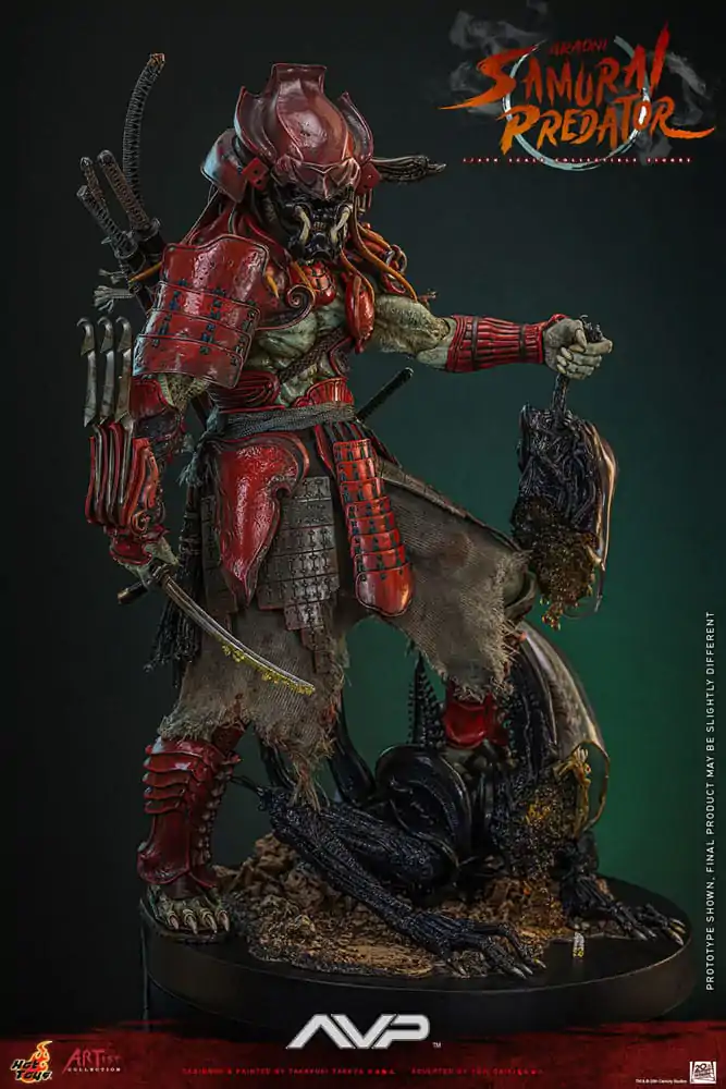 Figurină de acțiune Alien vs. Predator Artist Collection 1/6 Akaoni Samurai Predator 35 cm poza produsului