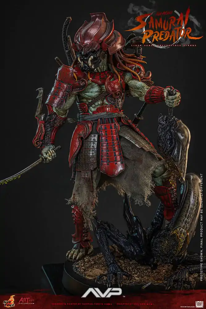 Figurină de acțiune Alien vs. Predator Artist Collection 1/6 Akaoni Samurai Predator 35 cm poza produsului