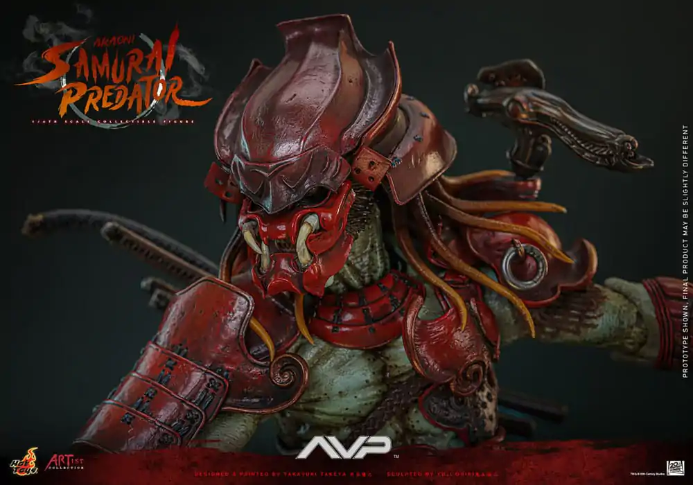 Figurină de acțiune Alien vs. Predator Artist Collection 1/6 Akaoni Samurai Predator 35 cm poza produsului