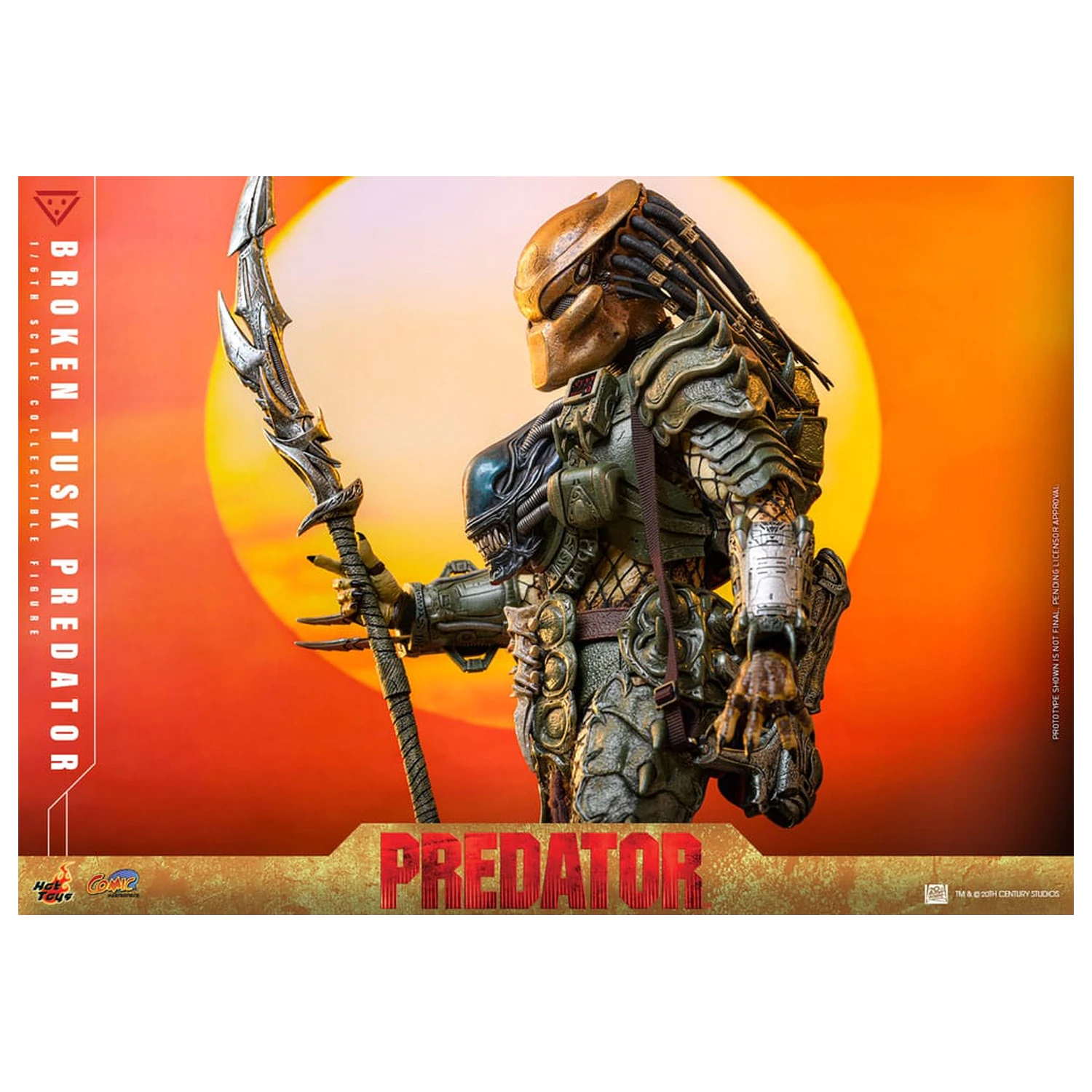 Alien vs. Predator Comic Masterpiece Figurina de actiune 1/6 Broken Tusk Predator 35 cm poza produsului