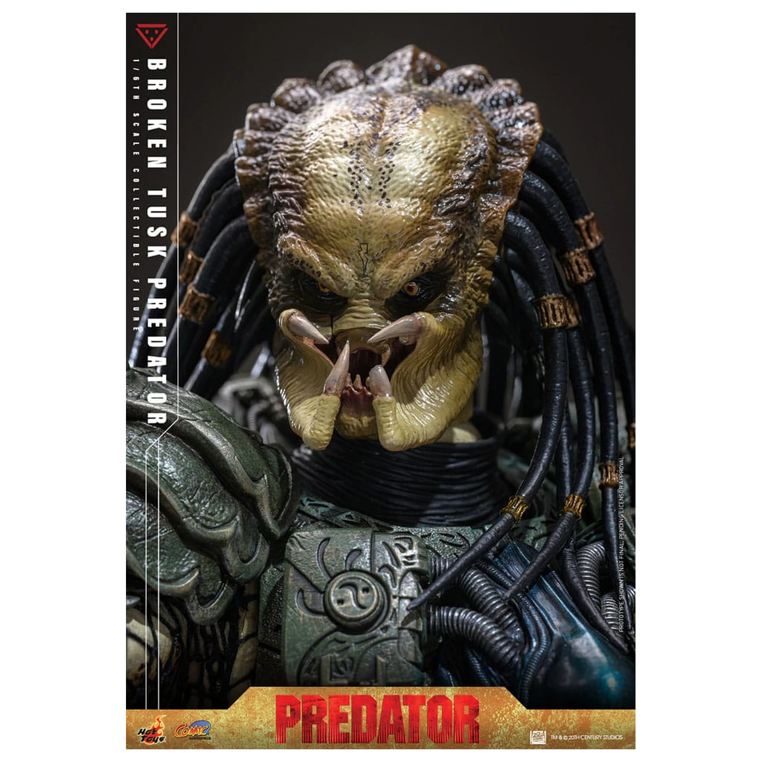 Alien vs. Predator Comic Masterpiece Figurina de actiune 1/6 Broken Tusk Predator 35 cm poza produsului
