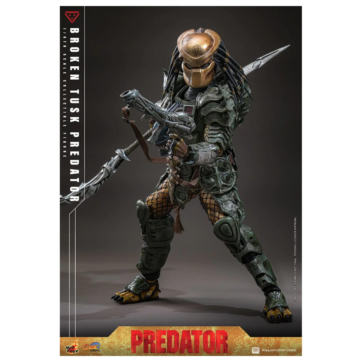Alien vs. Predator Comic Masterpiece Figurina de actiune 1/6 Broken Tusk Predator 35 cm poza produsului