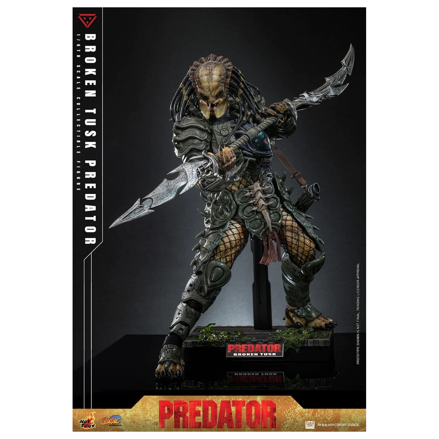 Alien vs. Predator Comic Masterpiece Figurina de actiune 1/6 Broken Tusk Predator 35 cm poza produsului
