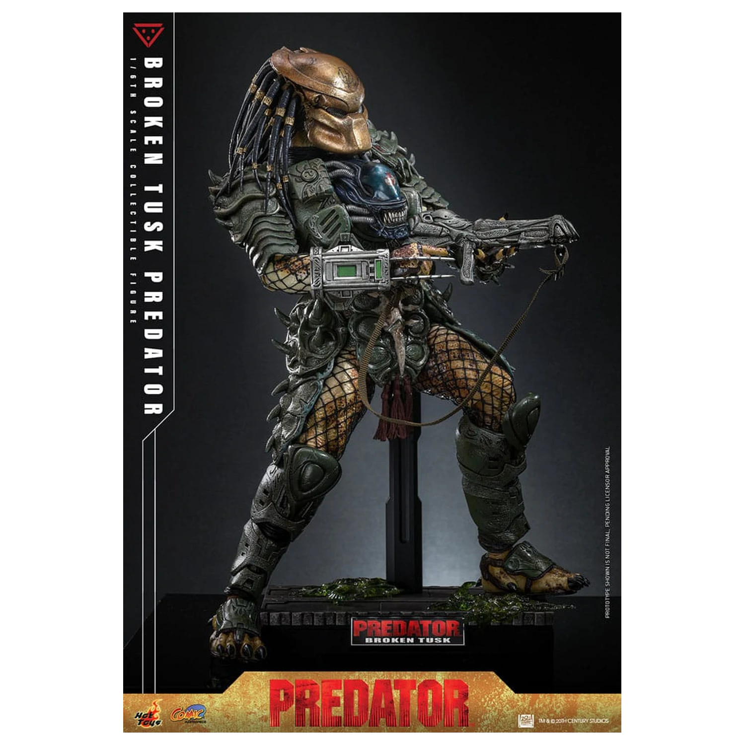 Alien vs. Predator Comic Masterpiece Figurina de actiune 1/6 Broken Tusk Predator 35 cm poza produsului