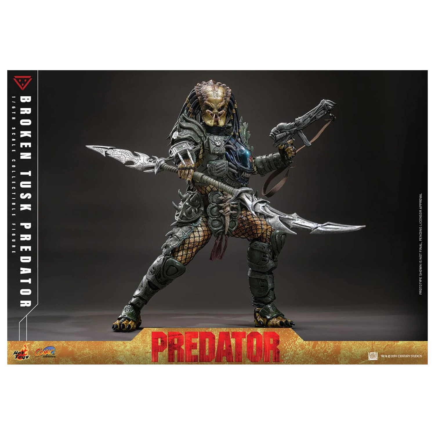 Alien vs. Predator Comic Masterpiece Figurina de actiune 1/6 Broken Tusk Predator 35 cm poza produsului