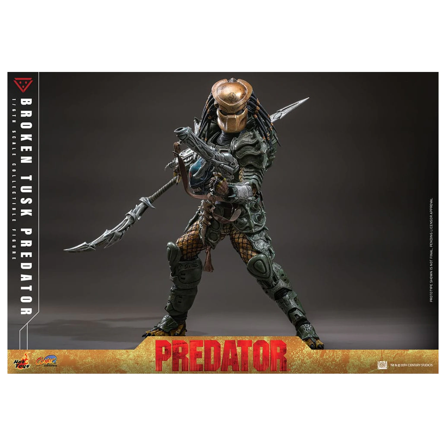Alien vs. Predator Comic Masterpiece Figurina de actiune 1/6 Broken Tusk Predator 35 cm poza produsului