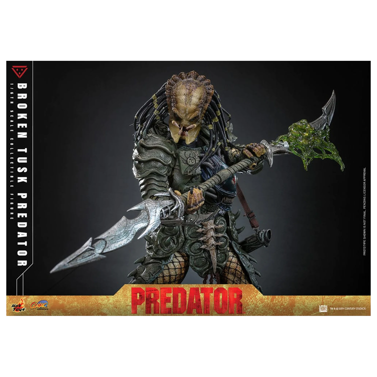 Alien vs. Predator Comic Masterpiece Figurina de actiune 1/6 Broken Tusk Predator 35 cm poza produsului