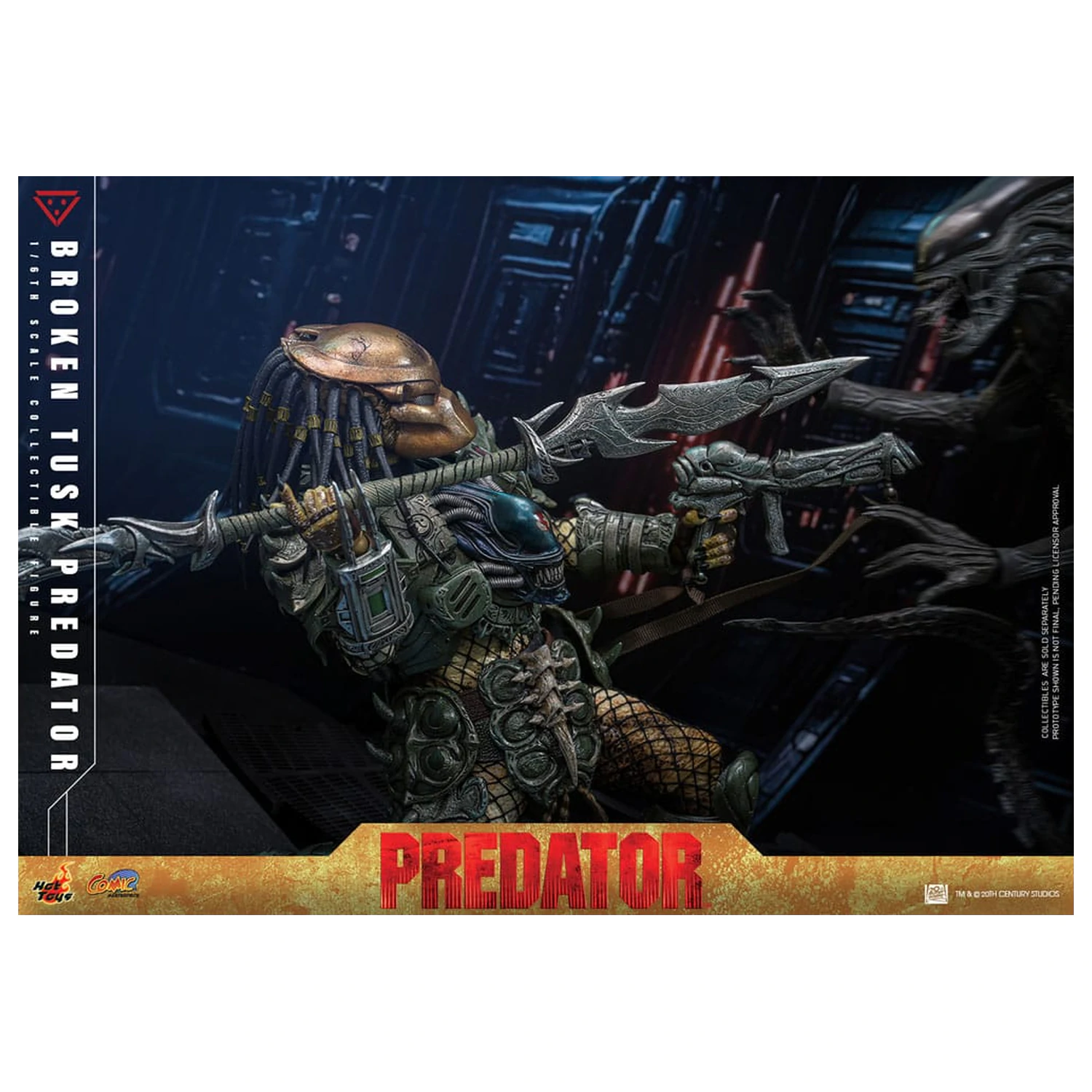 Alien vs. Predator Comic Masterpiece Figurina de actiune 1/6 Broken Tusk Predator 35 cm poza produsului