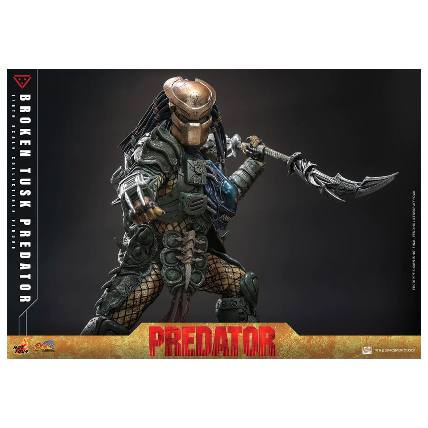 Alien vs. Predator Comic Masterpiece Figurina de actiune 1/6 Broken Tusk Predator 35 cm poza produsului