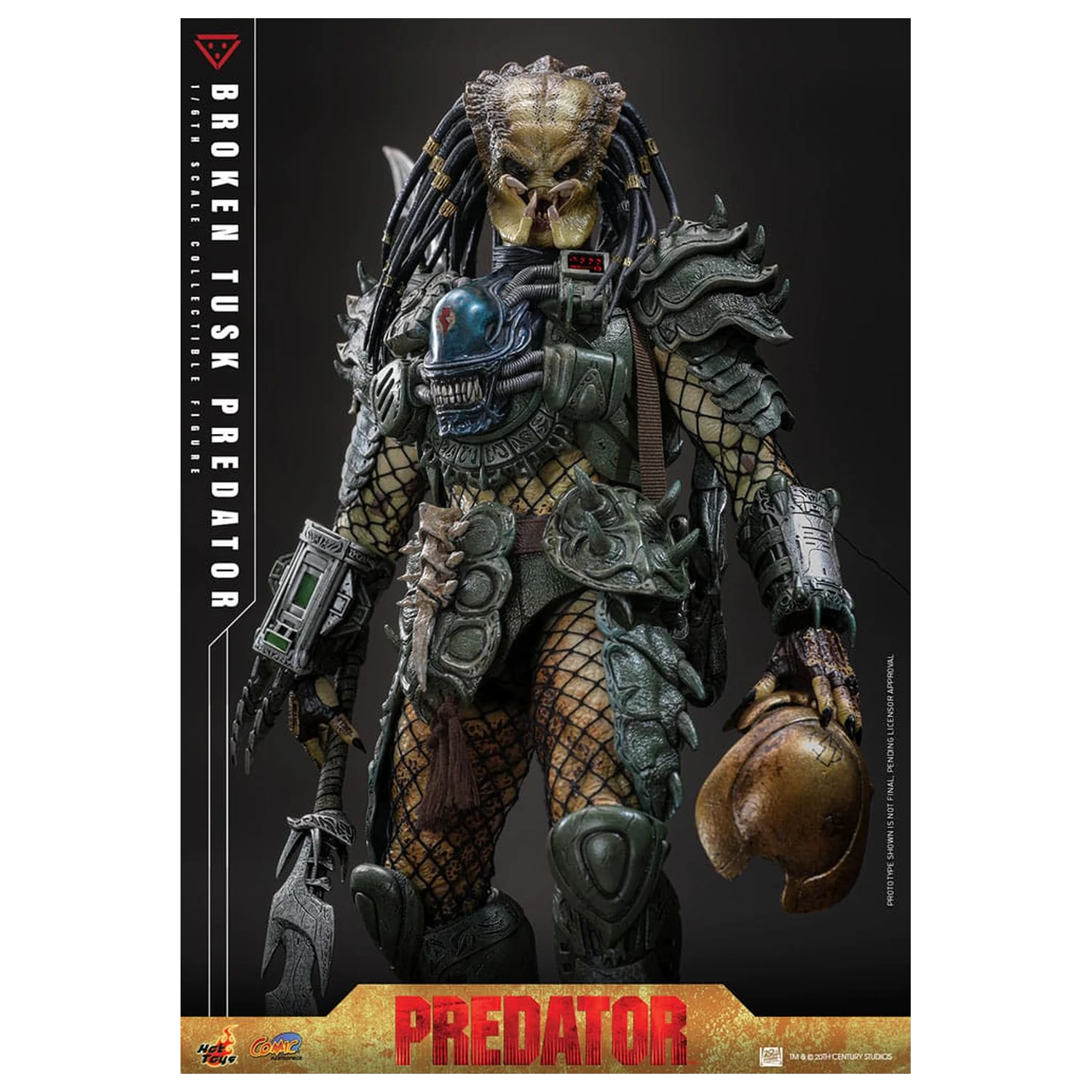 Alien vs. Predator Comic Masterpiece Figurina de actiune 1/6 Broken Tusk Predator 35 cm poza produsului