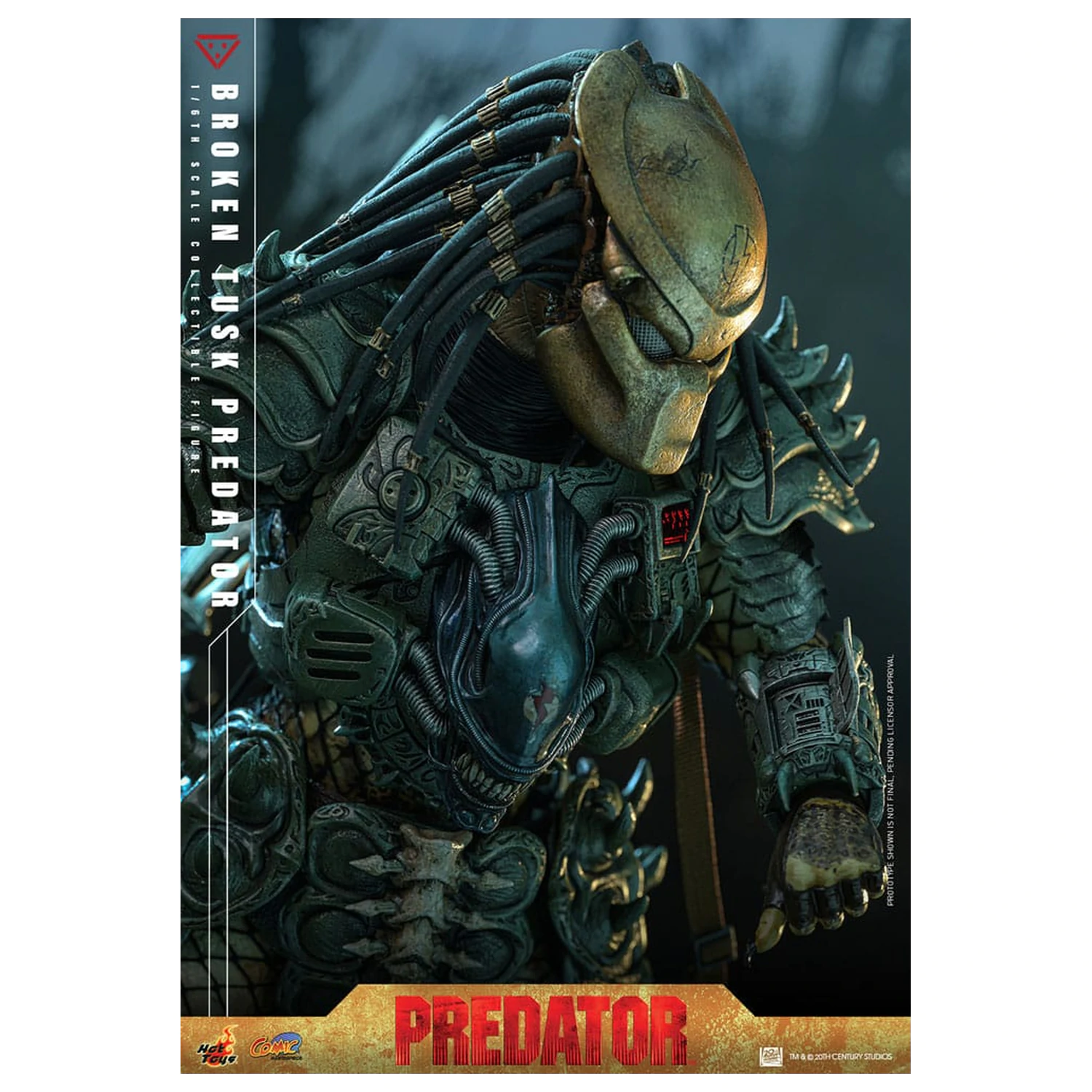 Alien vs. Predator Comic Masterpiece Figurina de actiune 1/6 Broken Tusk Predator 35 cm poza produsului