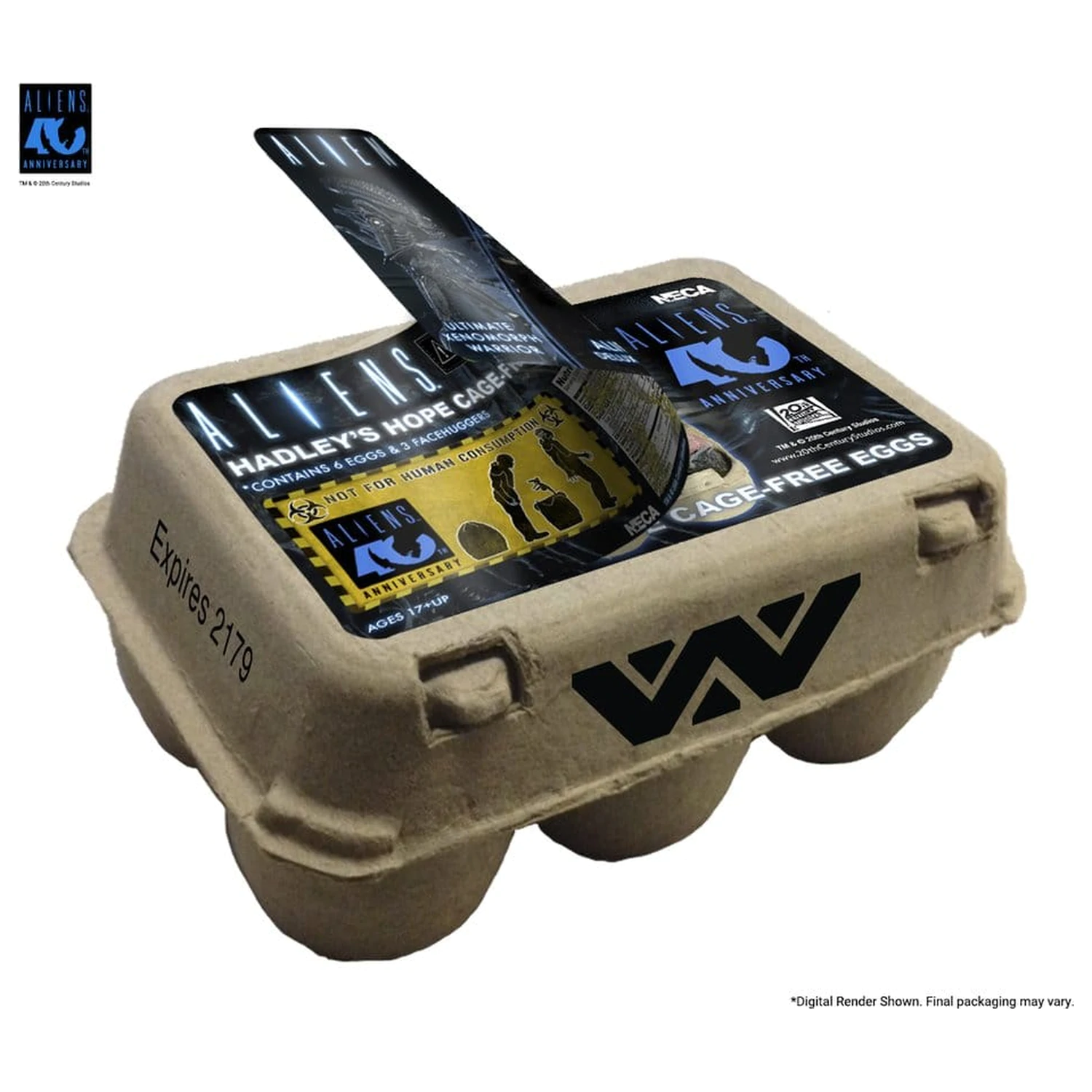 Aliens Pachet de accesorii 6-Pack Carton de ouă Alien (40th Anniversary) poza produsului