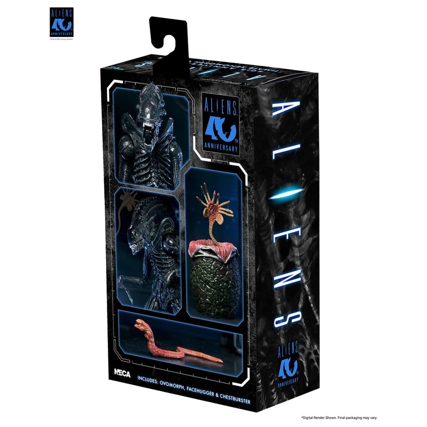 Aliens Ultimate Action Figure Warrior (1986) Xenomorph Black (40th Anniversary) 23 cm poza produsului