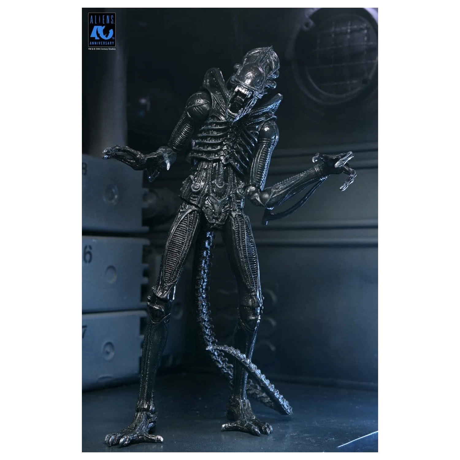 Aliens Ultimate Action Figure Warrior (1986) Xenomorph Black (40th Anniversary) 23 cm poza produsului