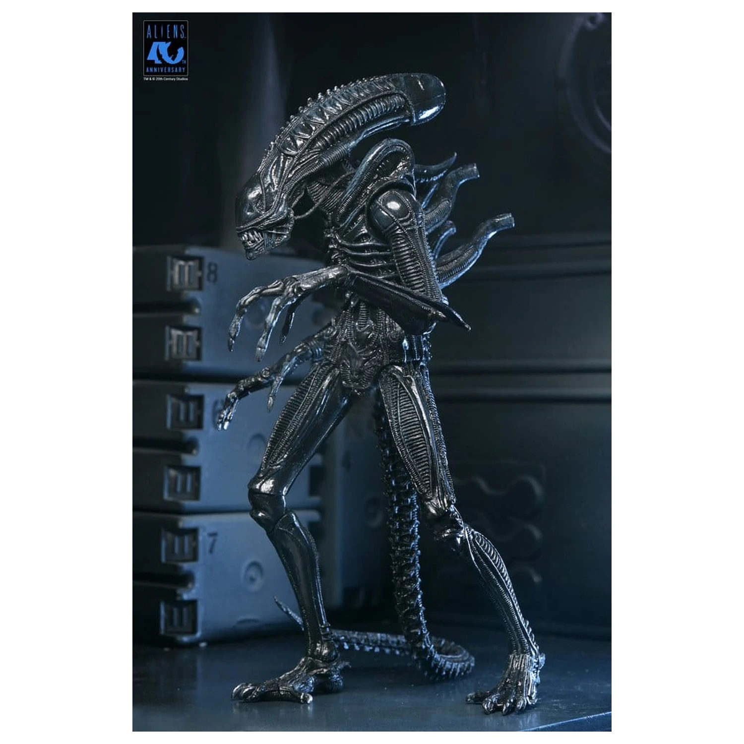Aliens Ultimate Action Figure Warrior (1986) Xenomorph Black (40th Anniversary) 23 cm poza produsului
