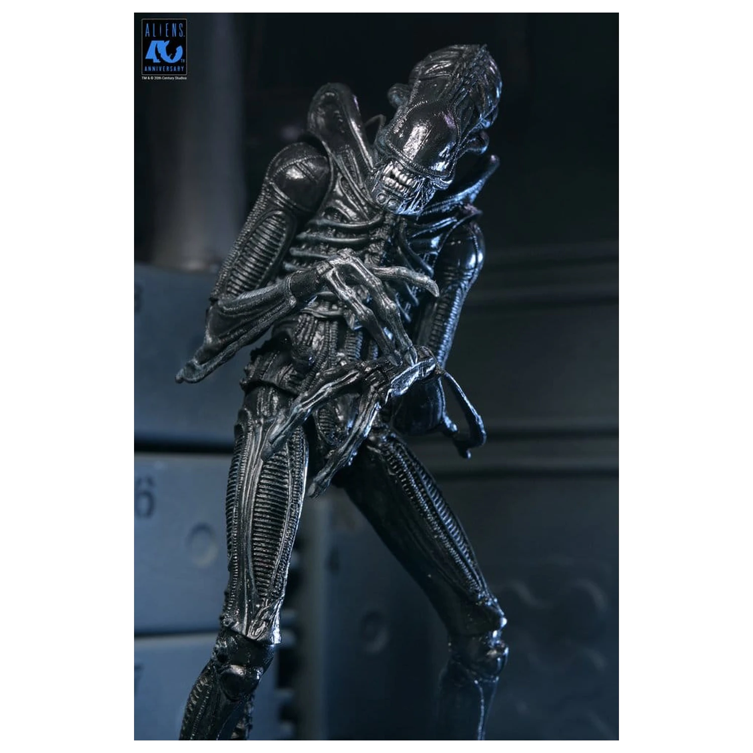 Aliens Ultimate Action Figure Warrior (1986) Xenomorph Black (40th Anniversary) 23 cm poza produsului