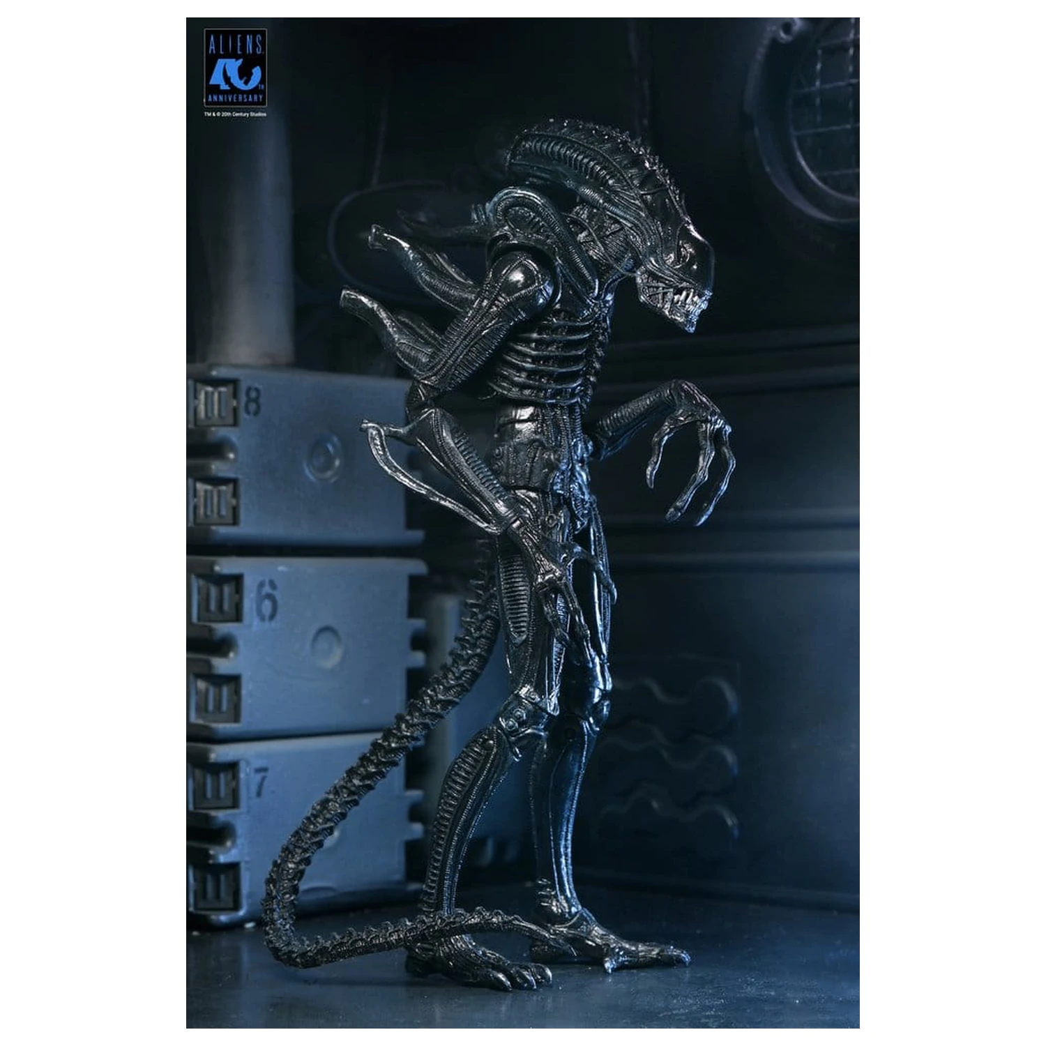 Aliens Ultimate Action Figure Warrior (1986) Xenomorph Black (40th Anniversary) 23 cm poza produsului