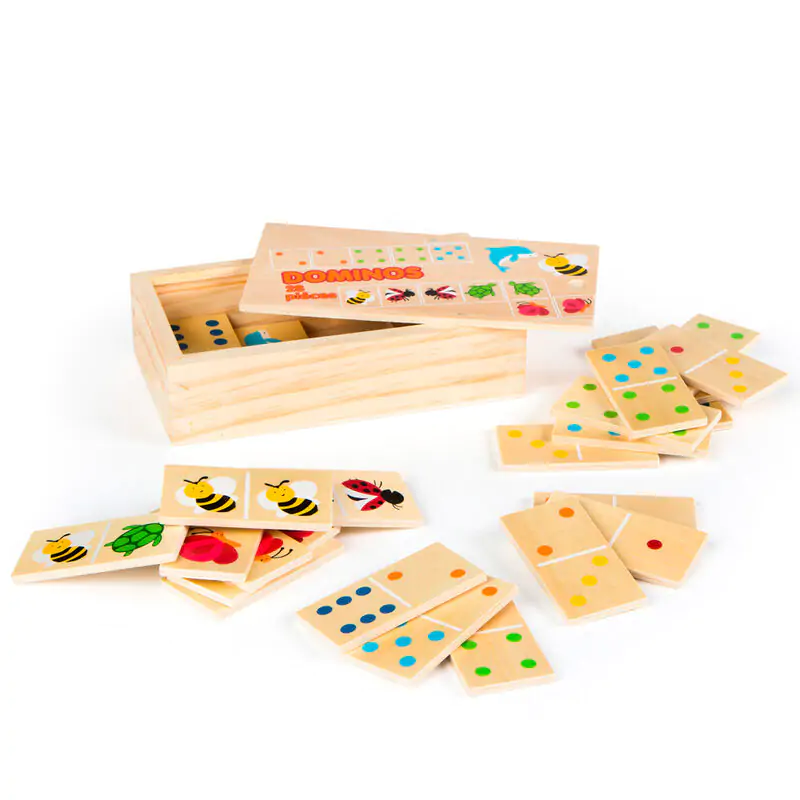 Animals dominoes wood 29 piese poza produsului