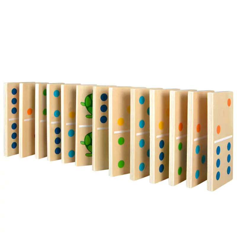 Animals dominoes wood 29 piese poza produsului