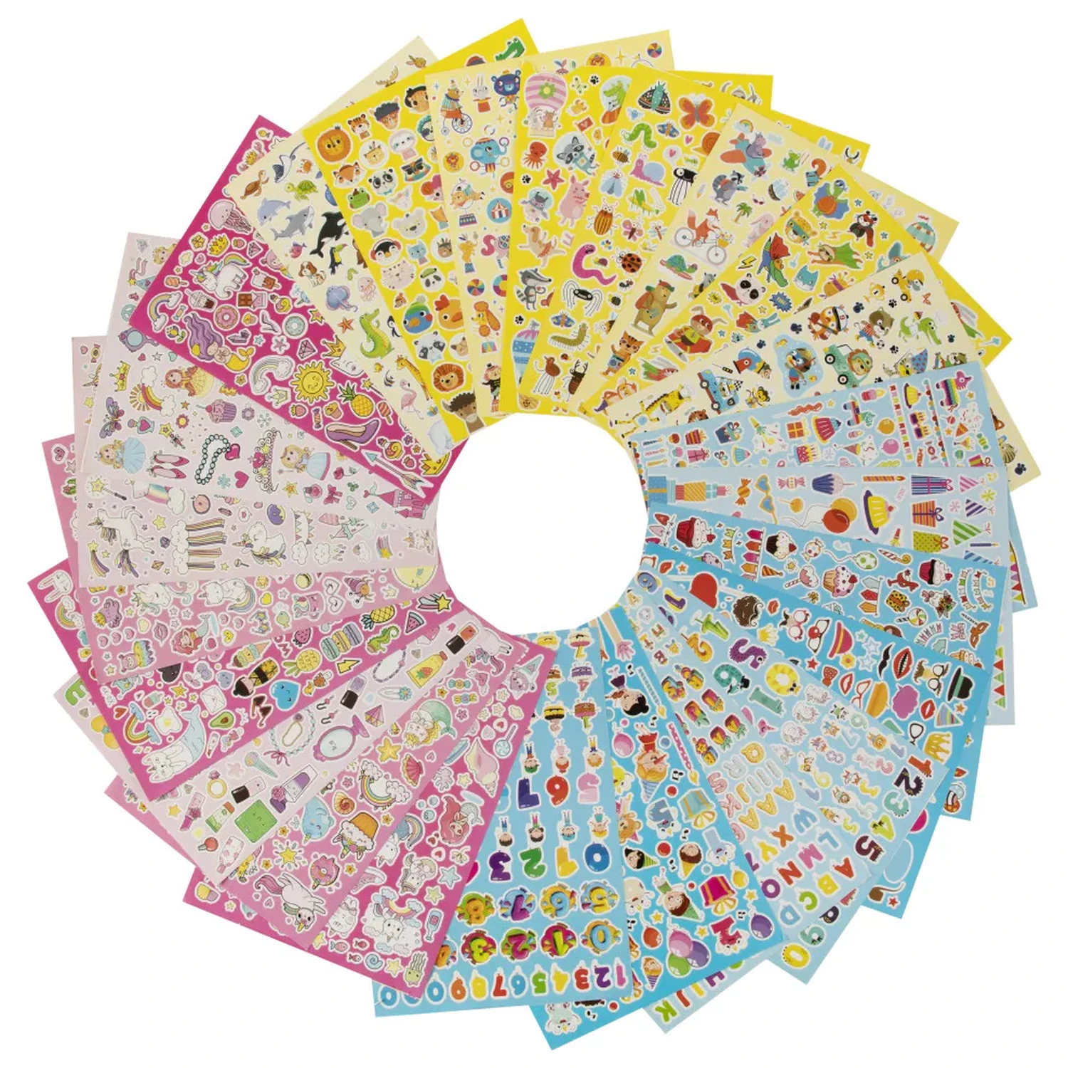 Animal Yellow Sticker Pack, 8 coli poza produsului