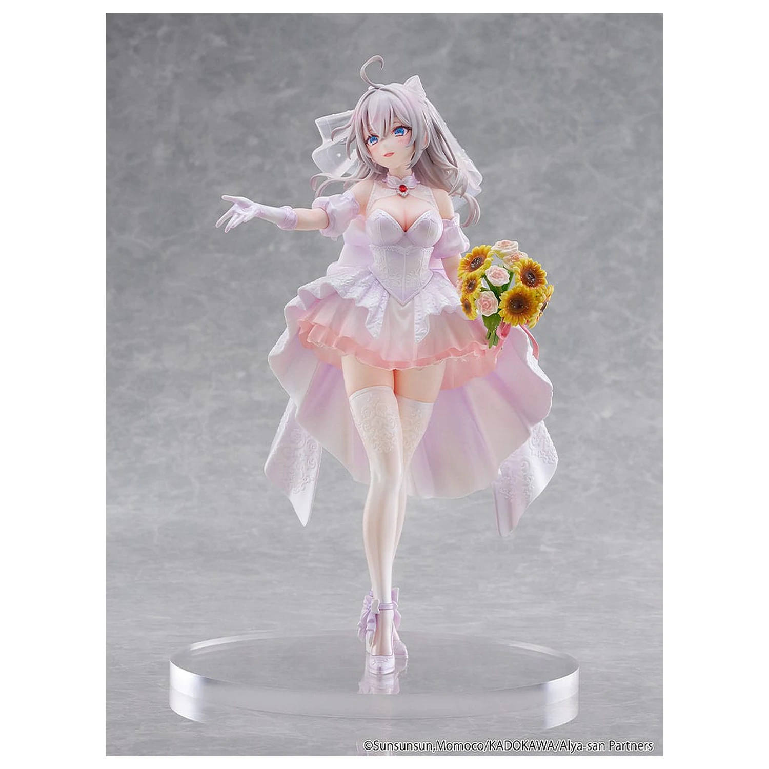 Alya Sometimes Hides Her Feelings in Russian Statue 1/7 Alisa Mikhailovna Kujou Wedding Dress Ver. 24 cm poza produsului