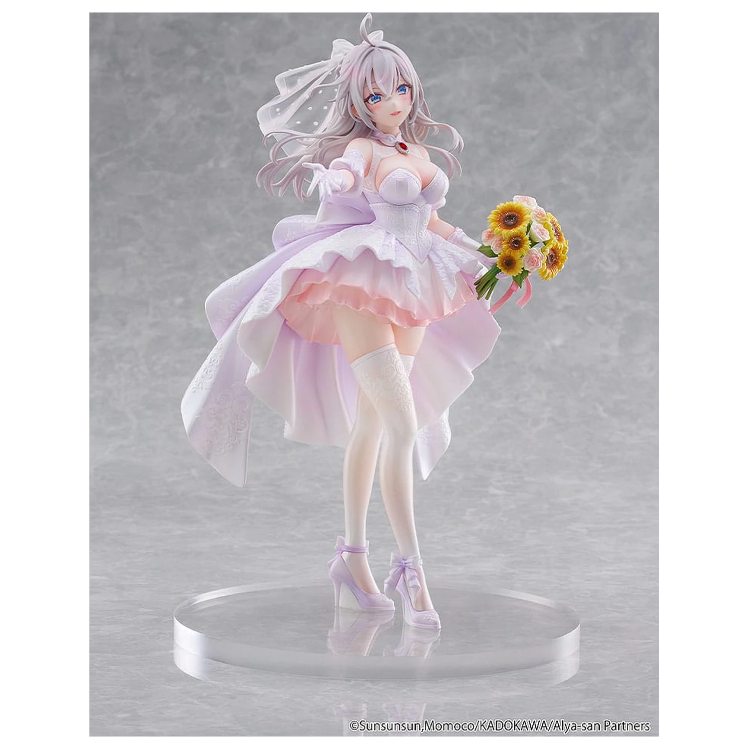 Alya Sometimes Hides Her Feelings in Russian Statue 1/7 Alisa Mikhailovna Kujou Wedding Dress Ver. 24 cm poza produsului