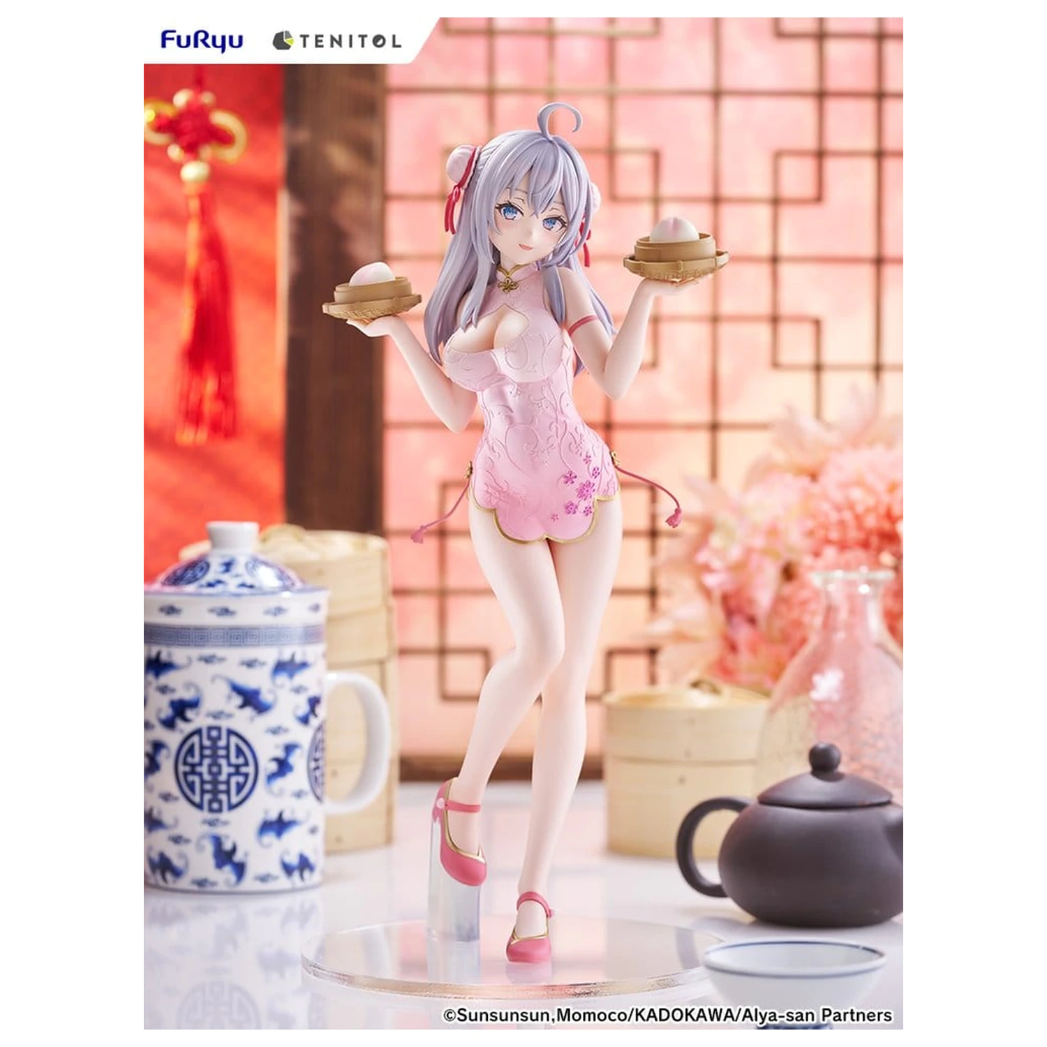 Alya Sometimes Hides Her Feelings in Russian Tenitol Tall PVC Figure Alya Cheongsam Ver. de 29 cm poza produsului