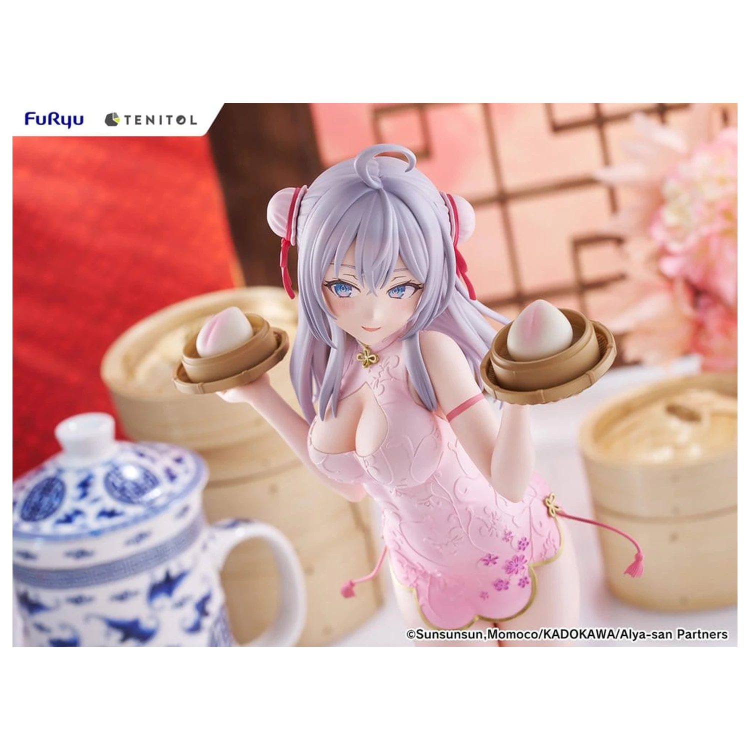 Alya Sometimes Hides Her Feelings in Russian Tenitol Tall PVC Figure Alya Cheongsam Ver. de 29 cm poza produsului