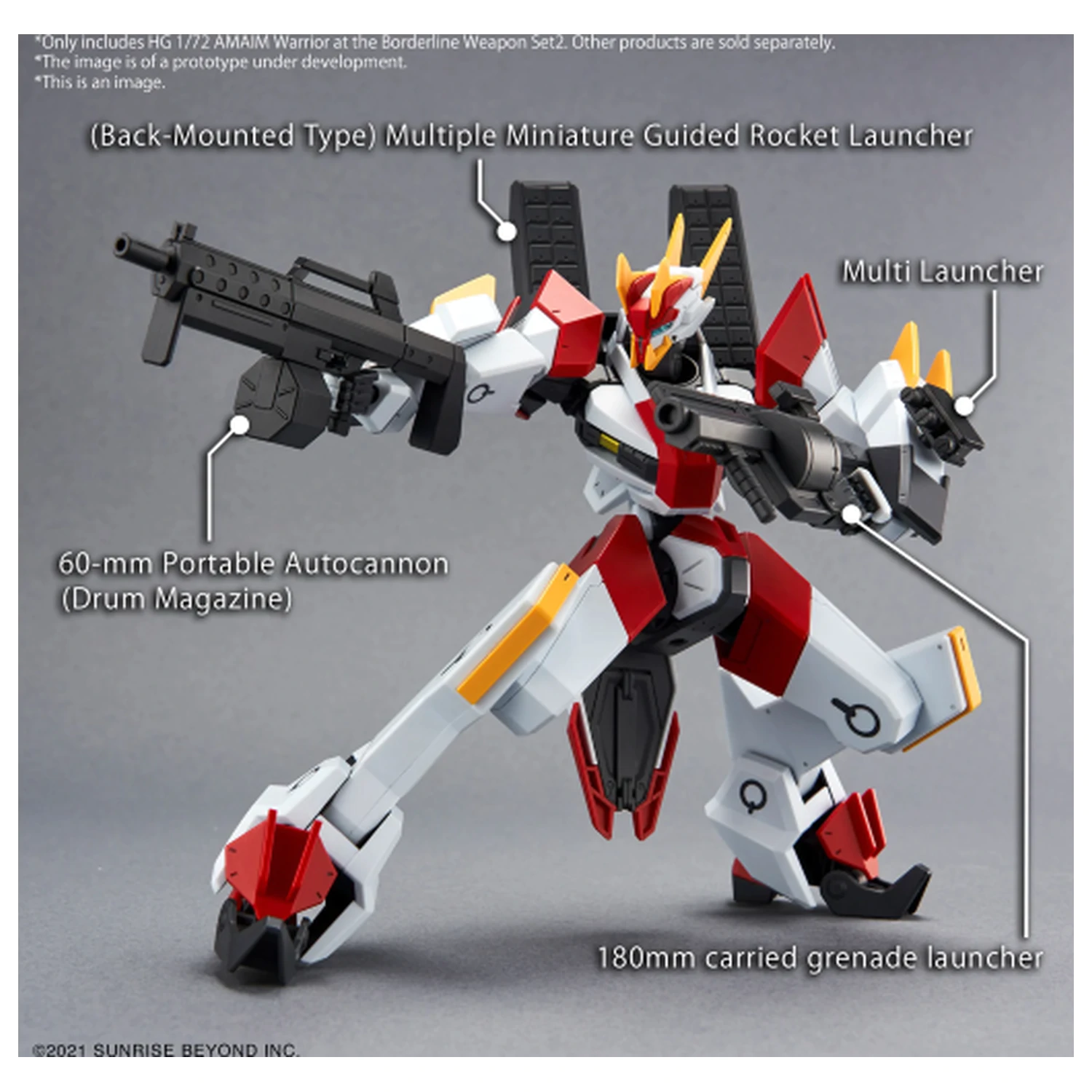AMAIM - HG 1/72 AMAIM Warrior at the Borderline Set de Arme 2 - Kit Model poza produsului
