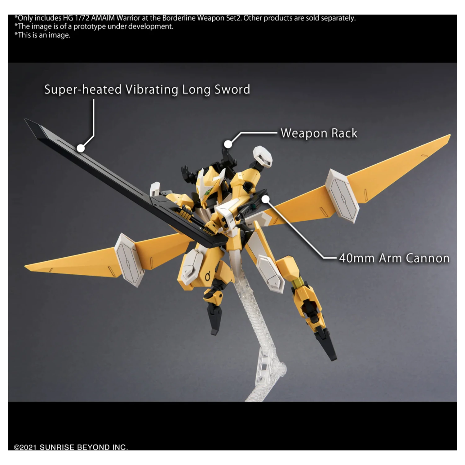 AMAIM - HG 1/72 AMAIM Warrior at the Borderline Set de Arme 2 - Kit Model poza produsului