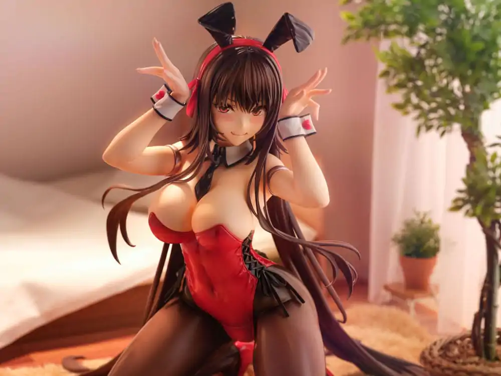 Amakano 2+ PVC Statue 1/4 Yuuhi Kurohime Bunny Suit Ver. 32 cm Statuie din PVC 1/4 poza produsului