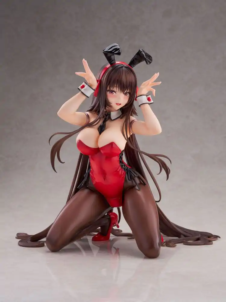 Amakano 2+ PVC Statue 1/4 Yuuhi Kurohime Bunny Suit Ver. 32 cm Statuie din PVC 1/4 poza produsului