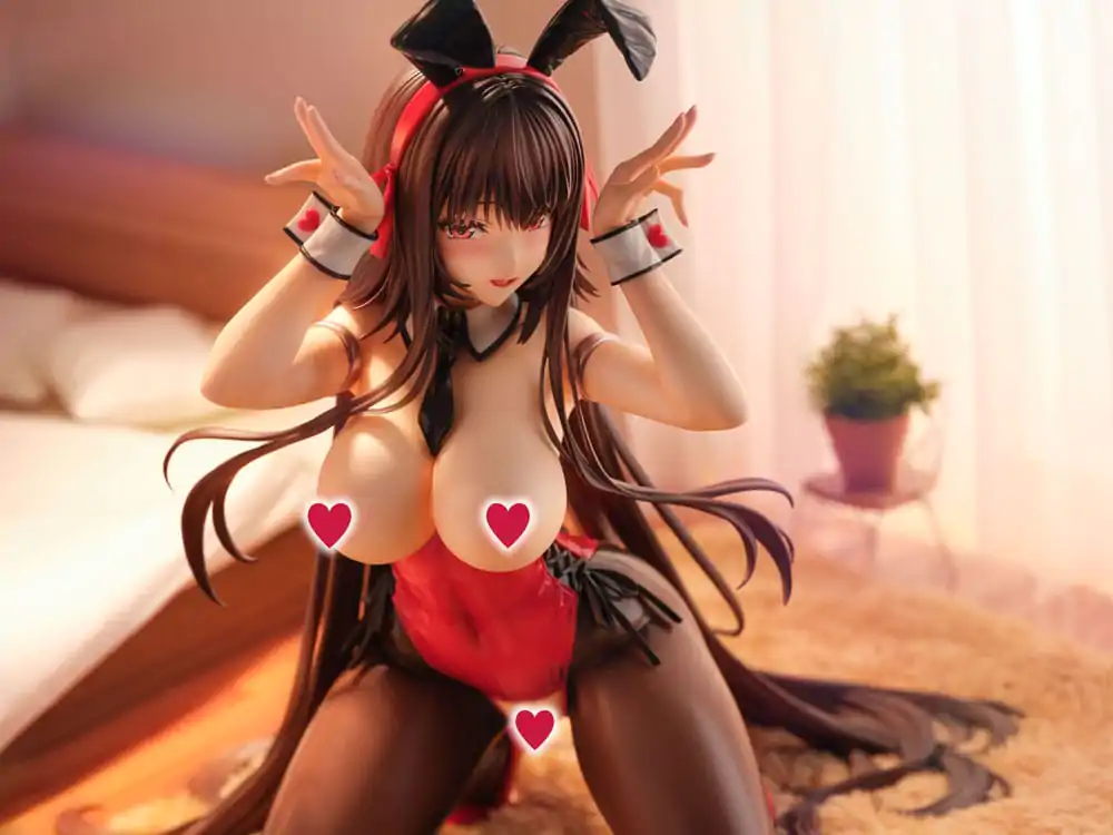 Amakano 2+ PVC Statue 1/4 Yuuhi Kurohime Bunny Suit Ver. 32 cm Statuie din PVC 1/4 poza produsului