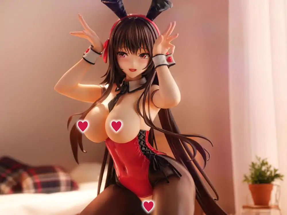 Amakano 2+ PVC Statue 1/4 Yuuhi Kurohime Bunny Suit Ver. 32 cm Statuie din PVC 1/4 poza produsului