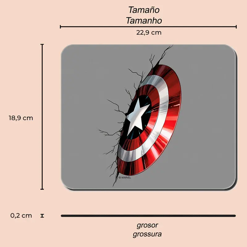 Marvel Captain America mouse pad poza produsului