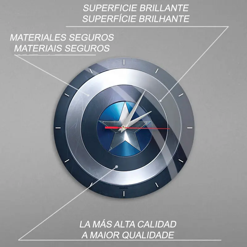Marvel Captain America ceas de perete poza produsului