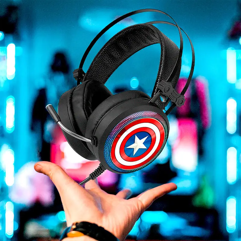 Marvel Captain America casti de gaming poza produsului