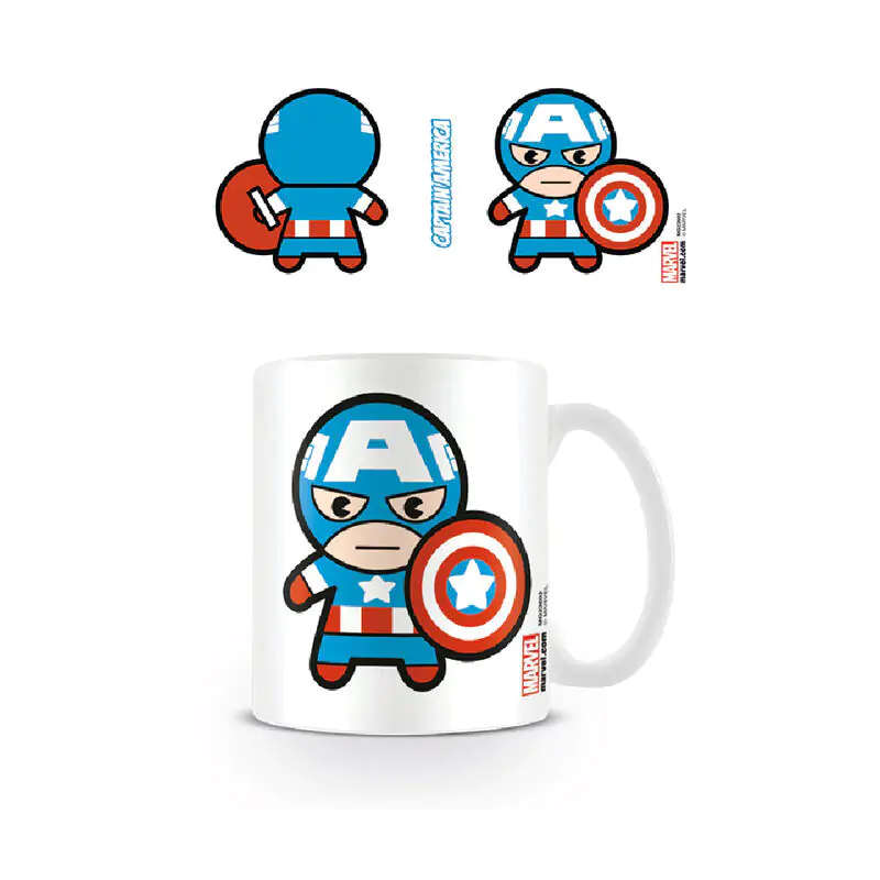Marvel Captain America Kawaii cană 315ml poza produsului