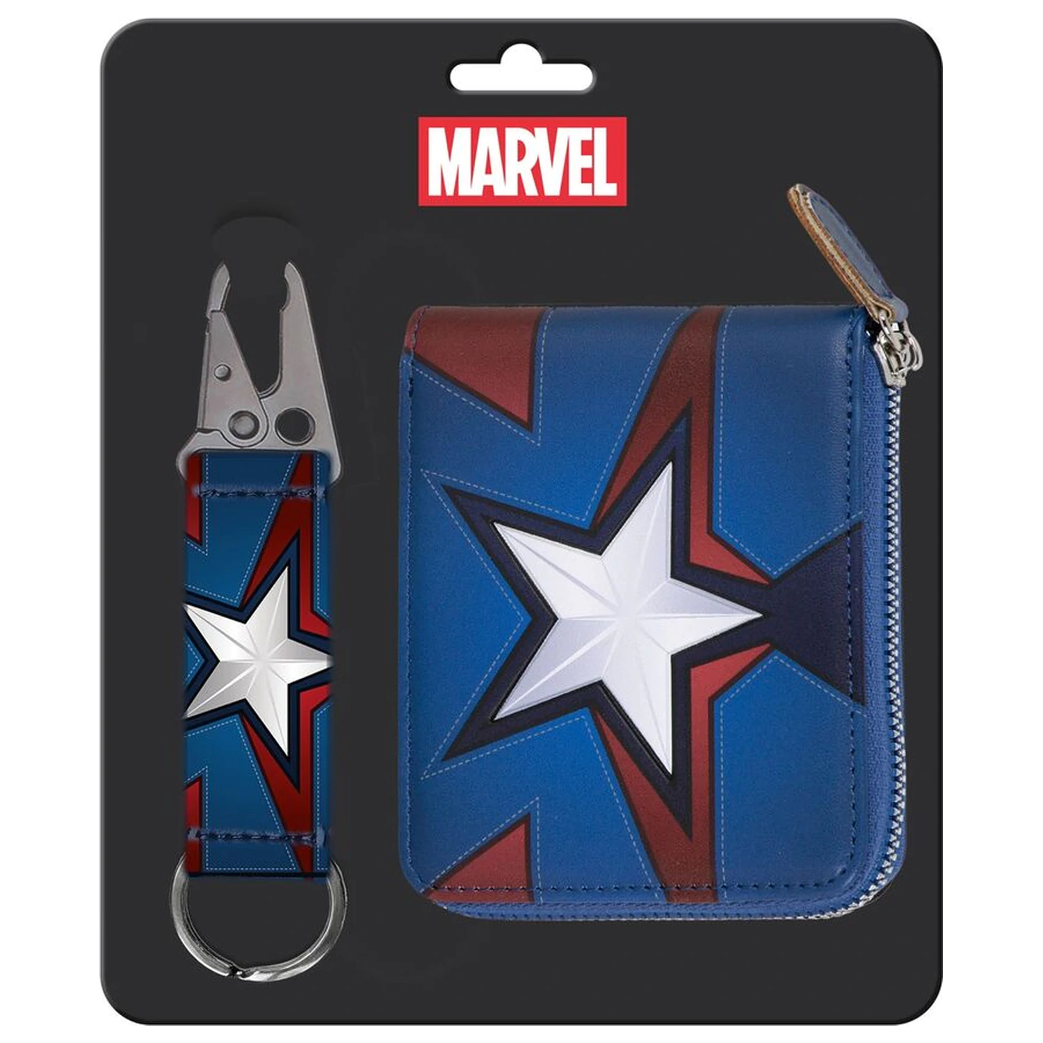 Marvel Captain America breloc + set portofel poza produsului
