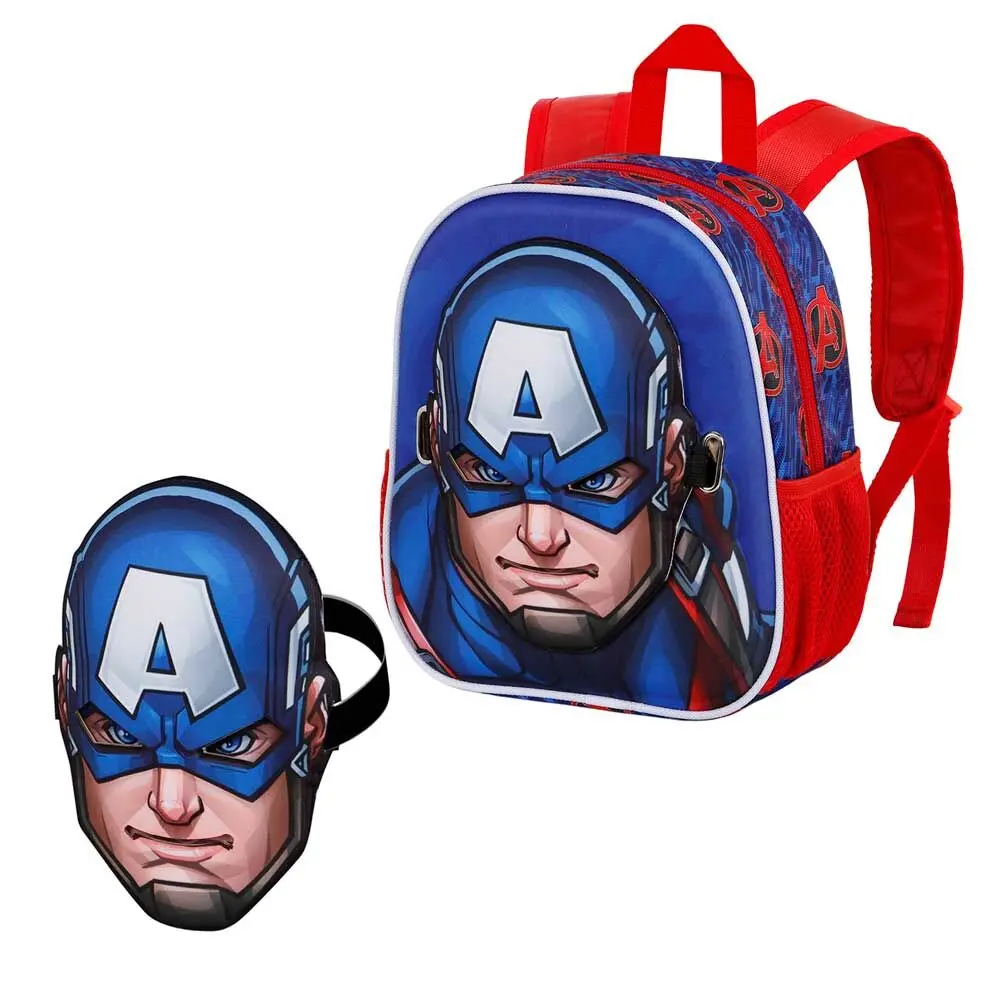 Marvel Captain America Rucsac Pixel + mască 27cm poza produsului