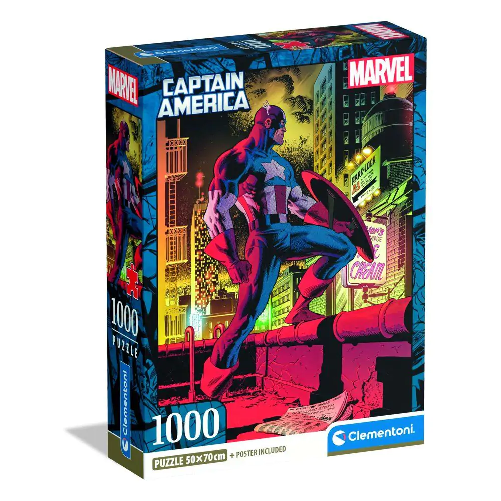 Marvel Captain America puzzle 1000 piese poza produsului