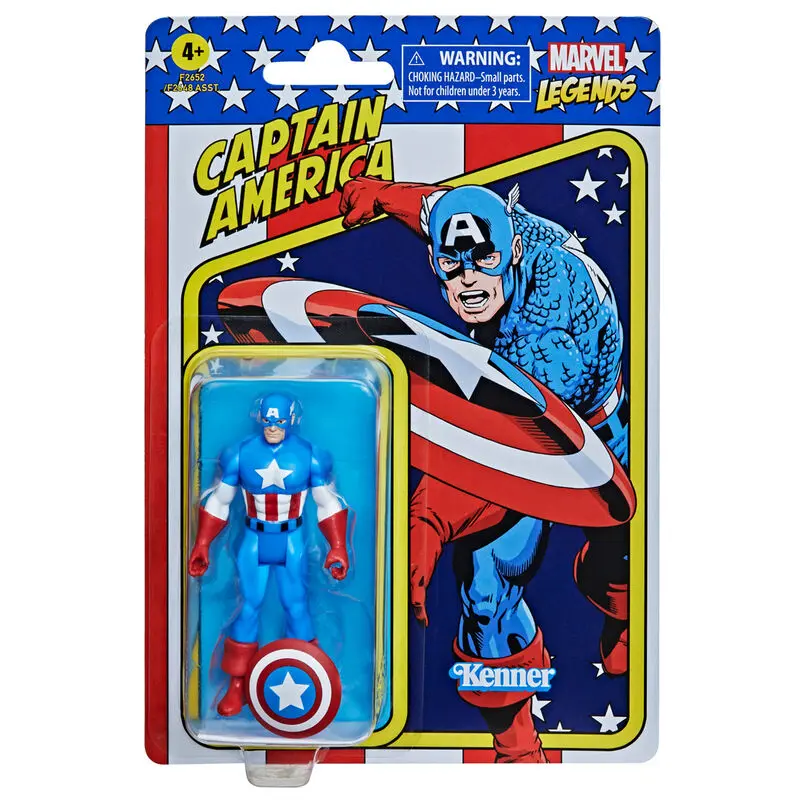 Figurină de acțiune Marvel Legends Retro Collection 2022 Captain America 10 cm poza produsului