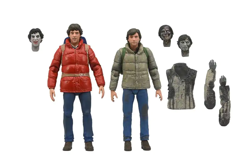 An American Werewolf In London Figurine de Acțiune 2-Pack Jack și David 18 cm poza produsului