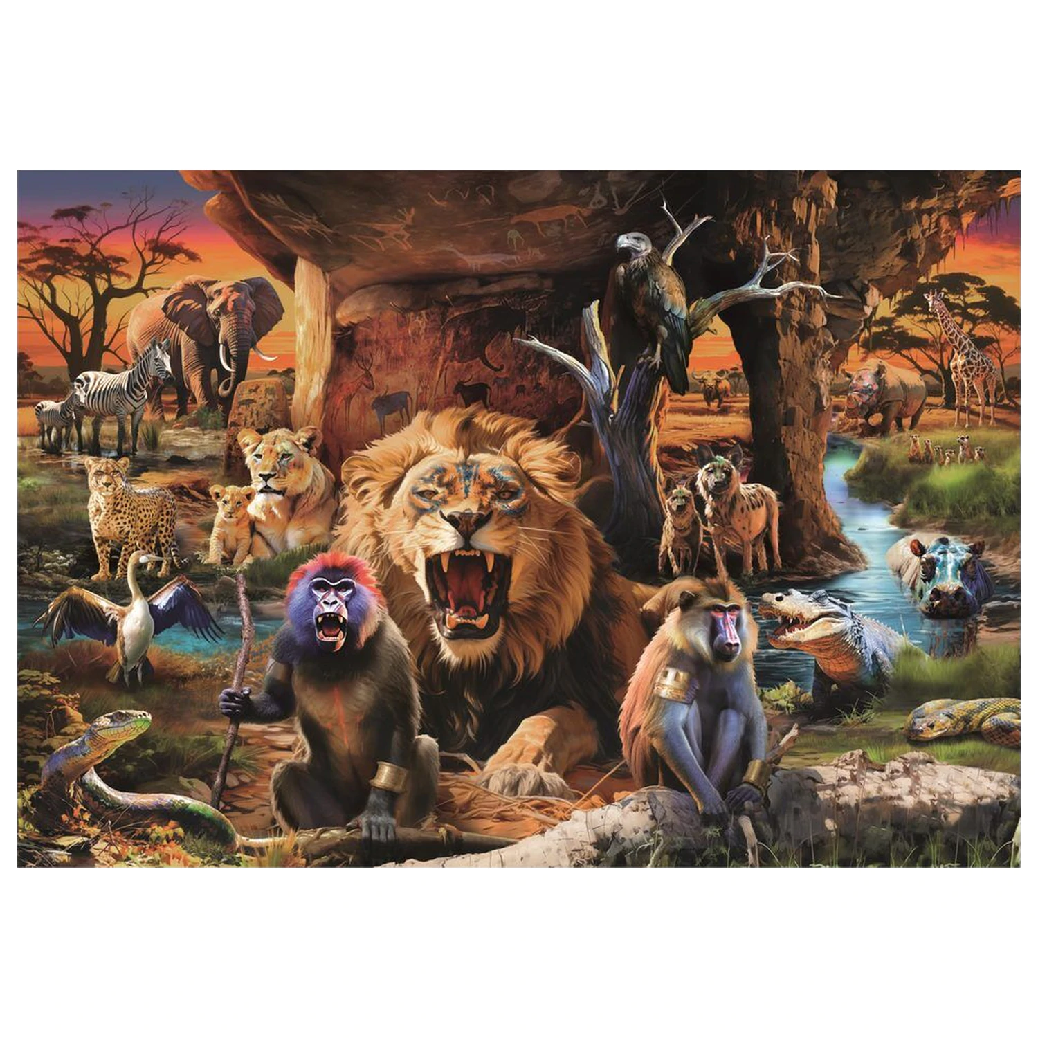 Animals puzzle 1500 de piese poza produsului