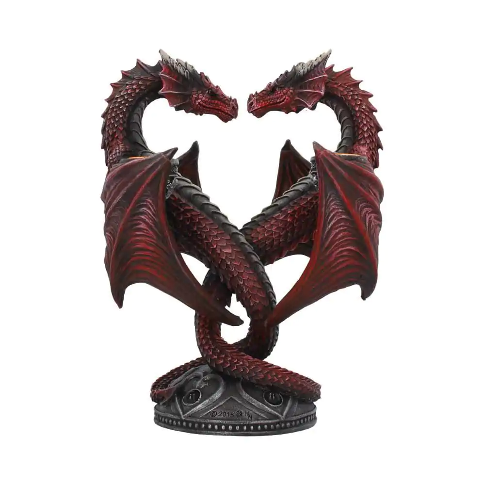 Anne Stokes Suport Lumânare Dragon Heart Valentine's Edition 23 cm poza produsului