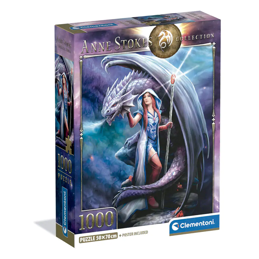 Anne Stokes Dragon Mage puzzle 1000 piese poza produsului