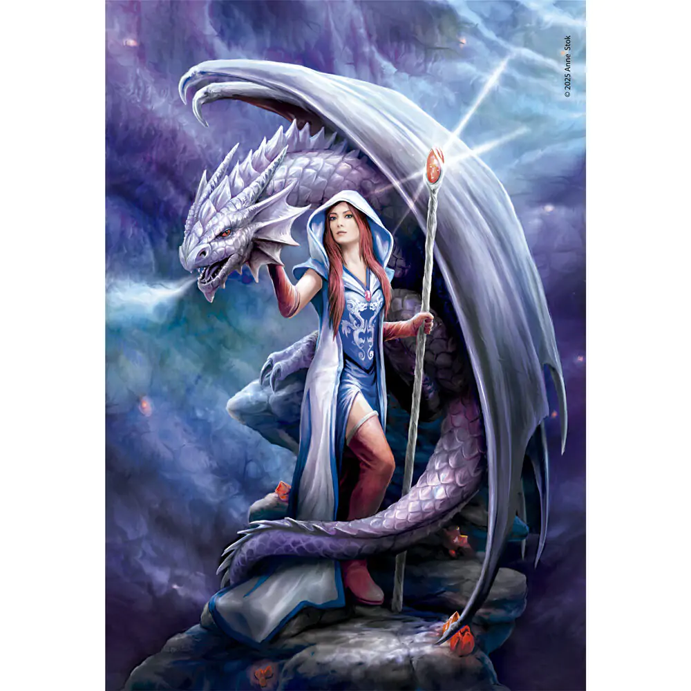 Anne Stokes Dragon Mage puzzle 1000 piese poza produsului
