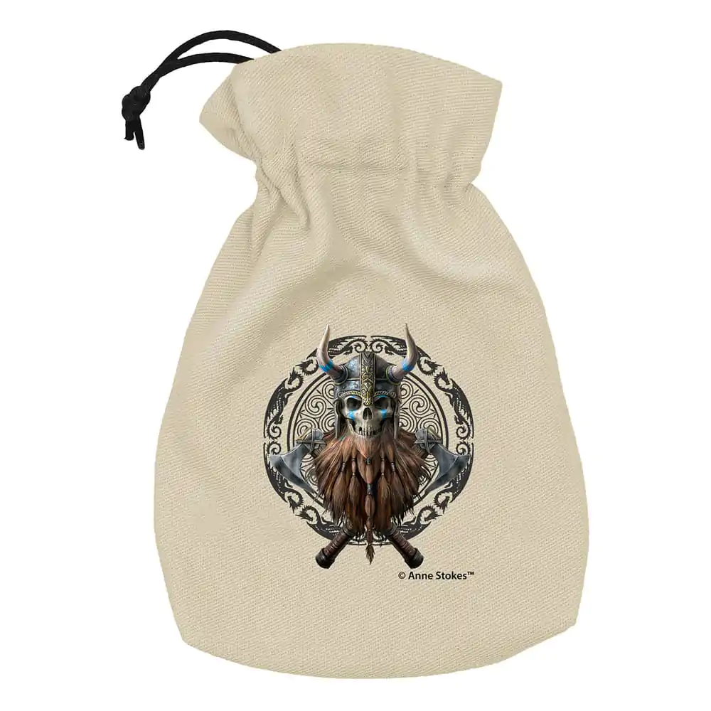 Săculeț pentru zaruri Anne Stokes Viking Skull poza produsului
