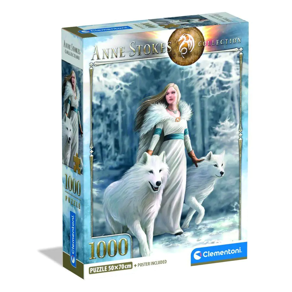 Anne Stokes Winter Guardians puzzle 1000 piese poza produsului